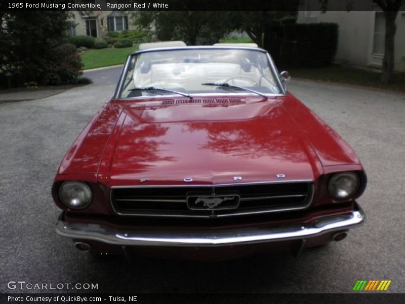 Rangoon Red / White 1965 Ford Mustang Convertible