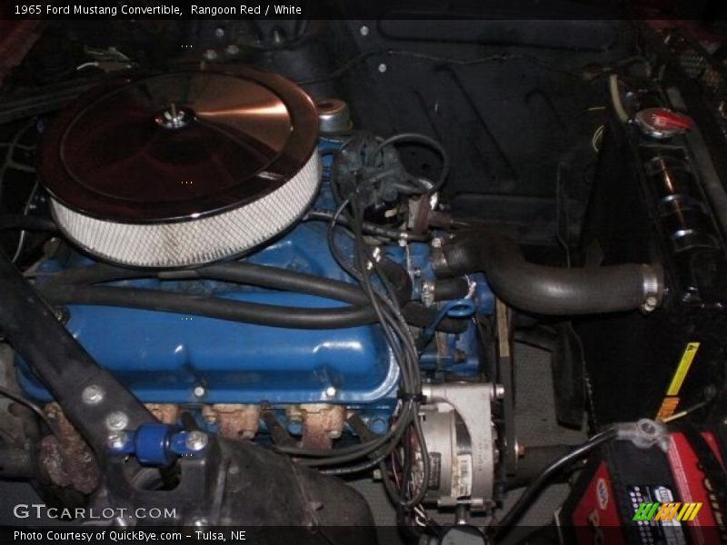 Rangoon Red / White 1965 Ford Mustang Convertible