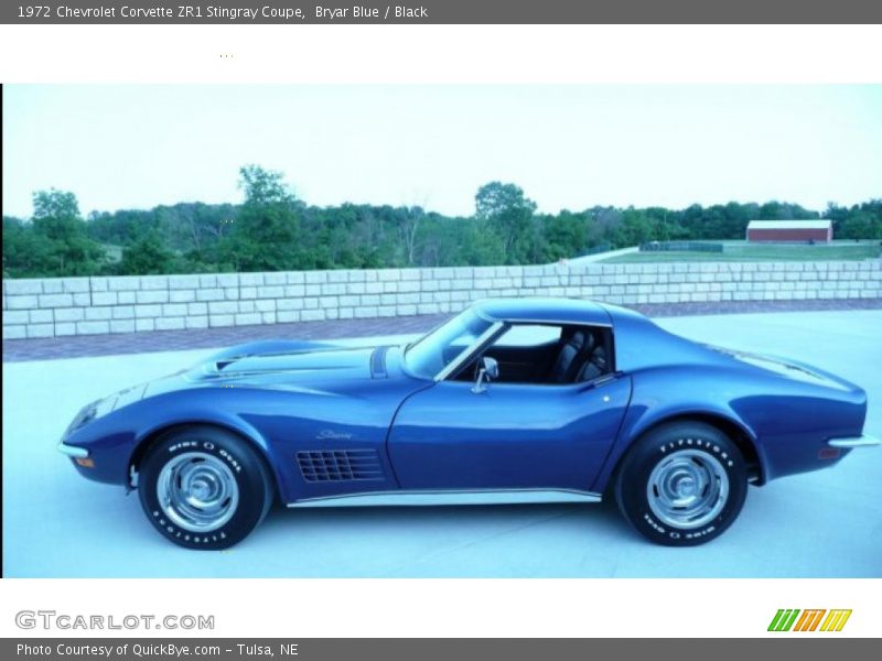 Bryar Blue / Black 1972 Chevrolet Corvette ZR1 Stingray Coupe
