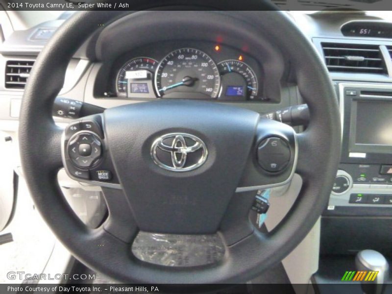 Super White / Ash 2014 Toyota Camry LE