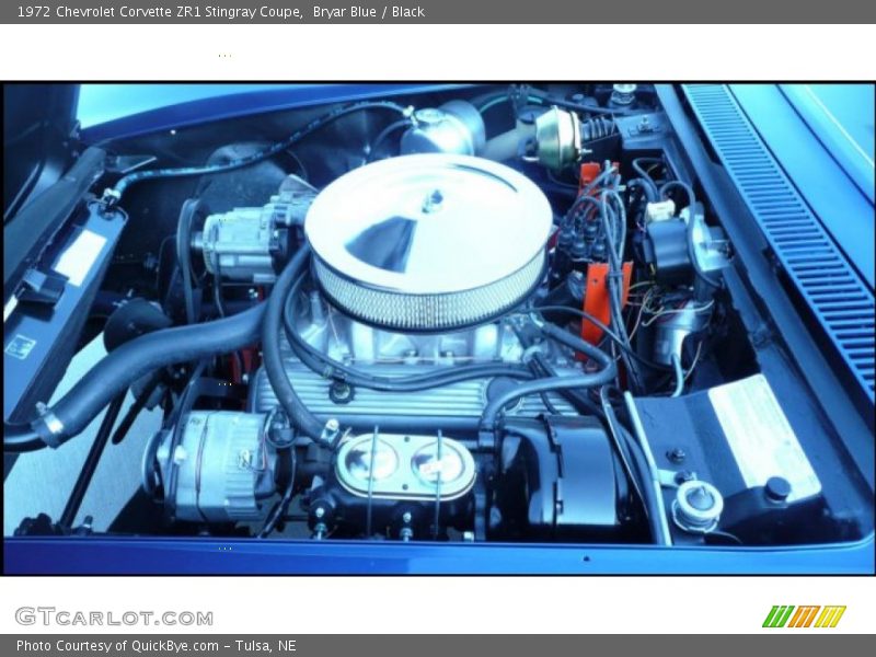 Bryar Blue / Black 1972 Chevrolet Corvette ZR1 Stingray Coupe