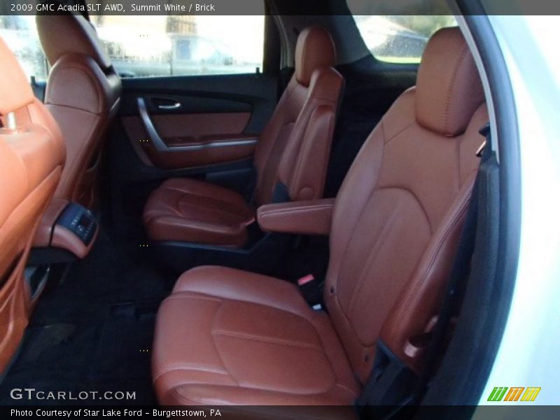 Summit White / Brick 2009 GMC Acadia SLT AWD