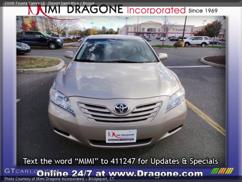 Desert Sand Mica / Bisque 2008 Toyota Camry LE