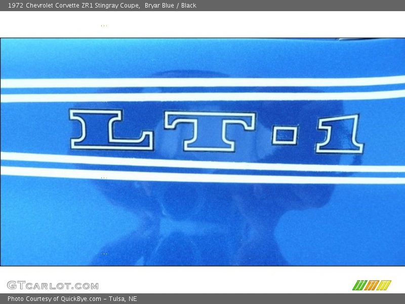 Bryar Blue / Black 1972 Chevrolet Corvette ZR1 Stingray Coupe
