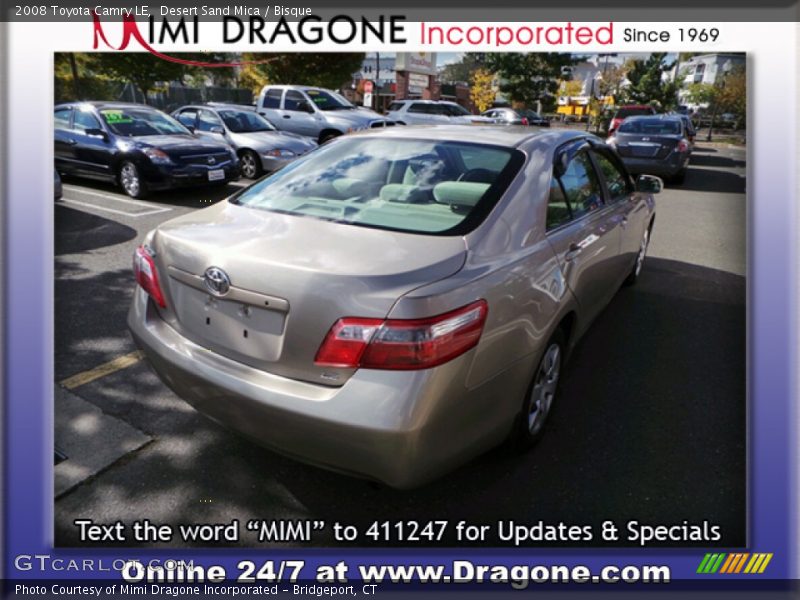 Desert Sand Mica / Bisque 2008 Toyota Camry LE