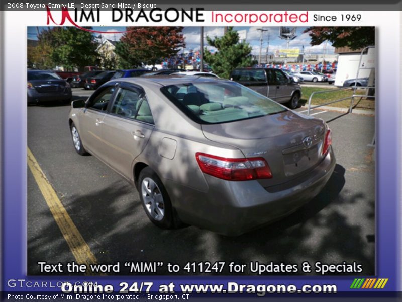 Desert Sand Mica / Bisque 2008 Toyota Camry LE