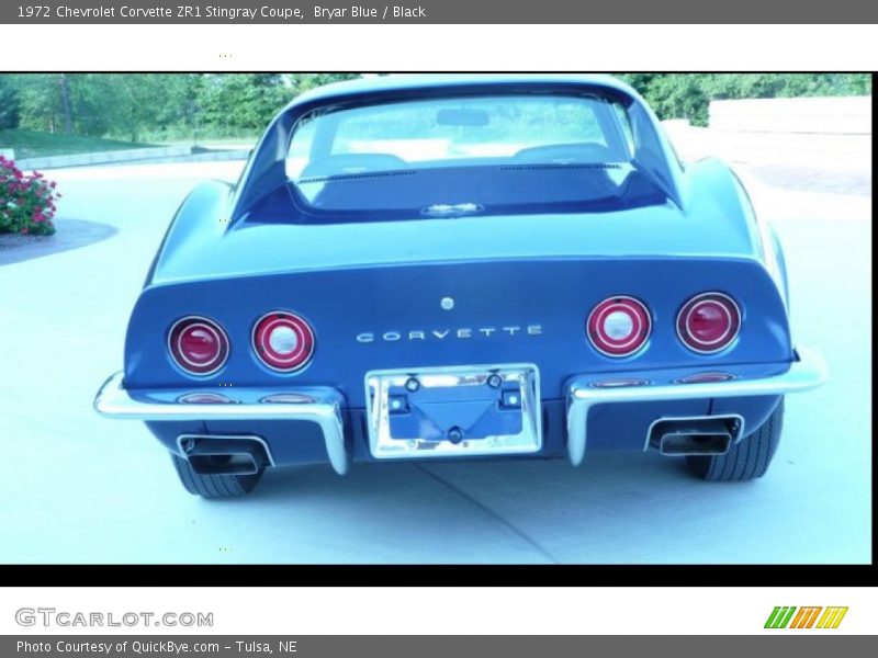 Bryar Blue / Black 1972 Chevrolet Corvette ZR1 Stingray Coupe