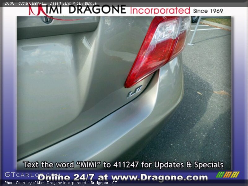 Desert Sand Mica / Bisque 2008 Toyota Camry LE