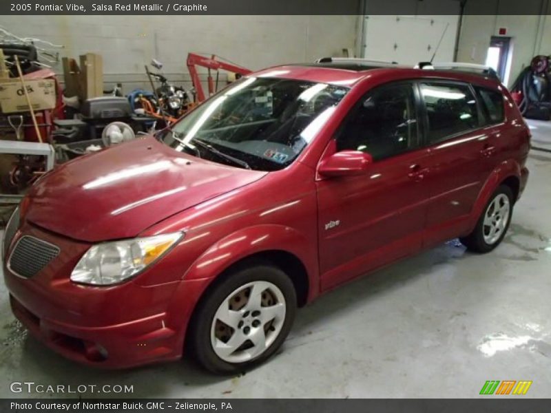 Salsa Red Metallic / Graphite 2005 Pontiac Vibe