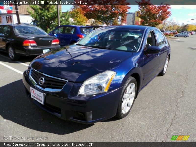 Majestic Blue Metallic / Frost 2007 Nissan Maxima 3.5 SE