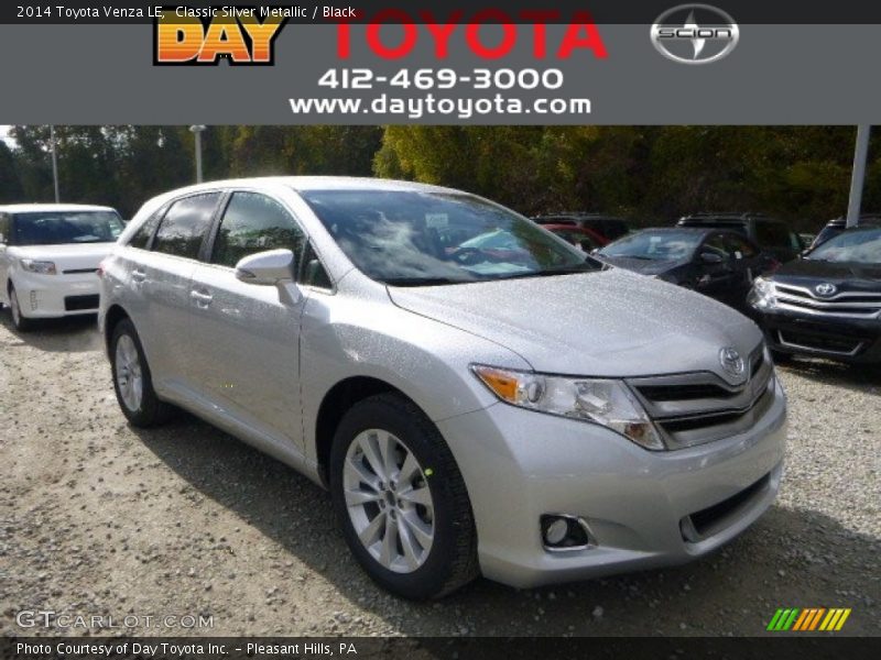 Classic Silver Metallic / Black 2014 Toyota Venza LE