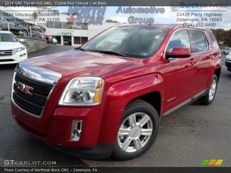 Crystal Red Tintcoat / Jet Black 2014 GMC Terrain SLE AWD