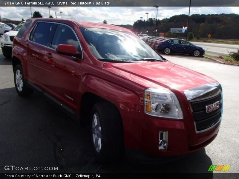 Crystal Red Tintcoat / Jet Black 2014 GMC Terrain SLE AWD