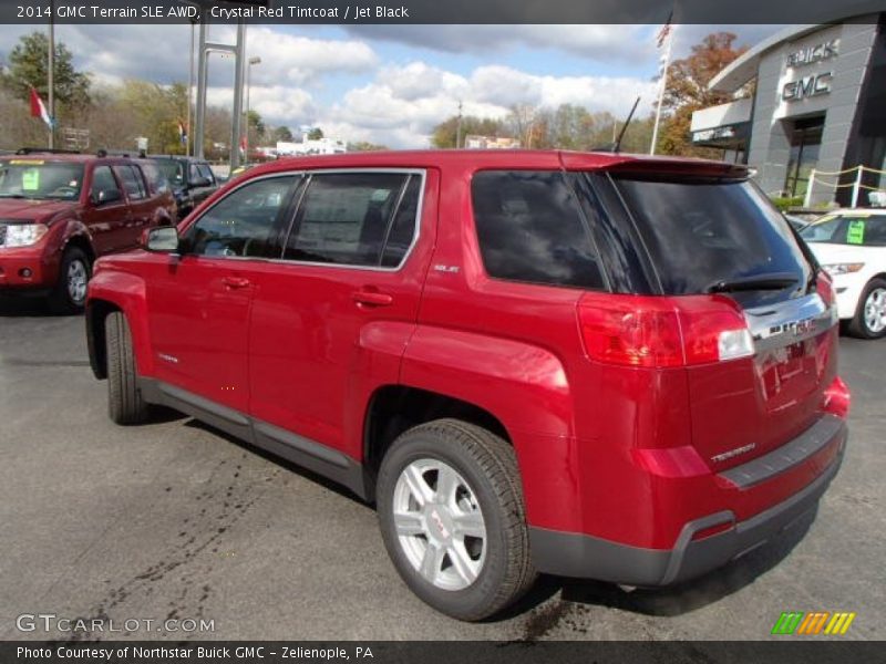 Crystal Red Tintcoat / Jet Black 2014 GMC Terrain SLE AWD