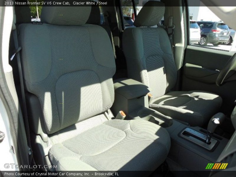 Glacier White / Steel 2013 Nissan Frontier SV V6 Crew Cab