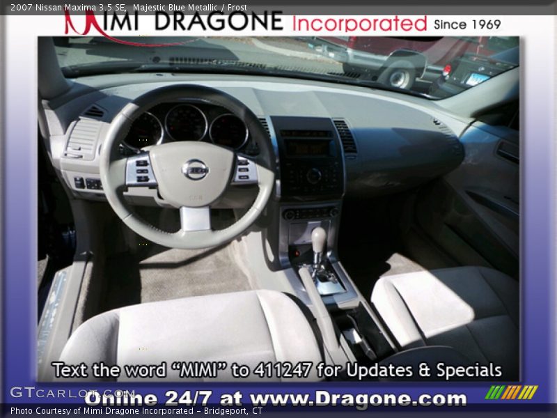 Majestic Blue Metallic / Frost 2007 Nissan Maxima 3.5 SE