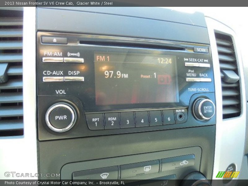 Glacier White / Steel 2013 Nissan Frontier SV V6 Crew Cab