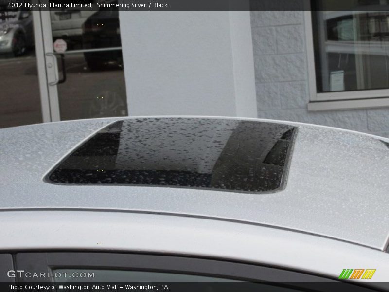 Shimmering Silver / Black 2012 Hyundai Elantra Limited