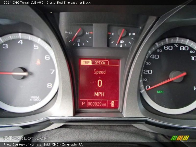 Crystal Red Tintcoat / Jet Black 2014 GMC Terrain SLE AWD