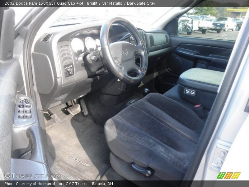 Bright Silver Metallic / Dark Slate Gray 2003 Dodge Ram 1500 SLT Quad Cab 4x4