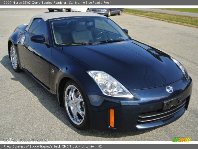 San Marino Blue Pearl / Frost 2007 Nissan 350Z Grand Touring Roadster