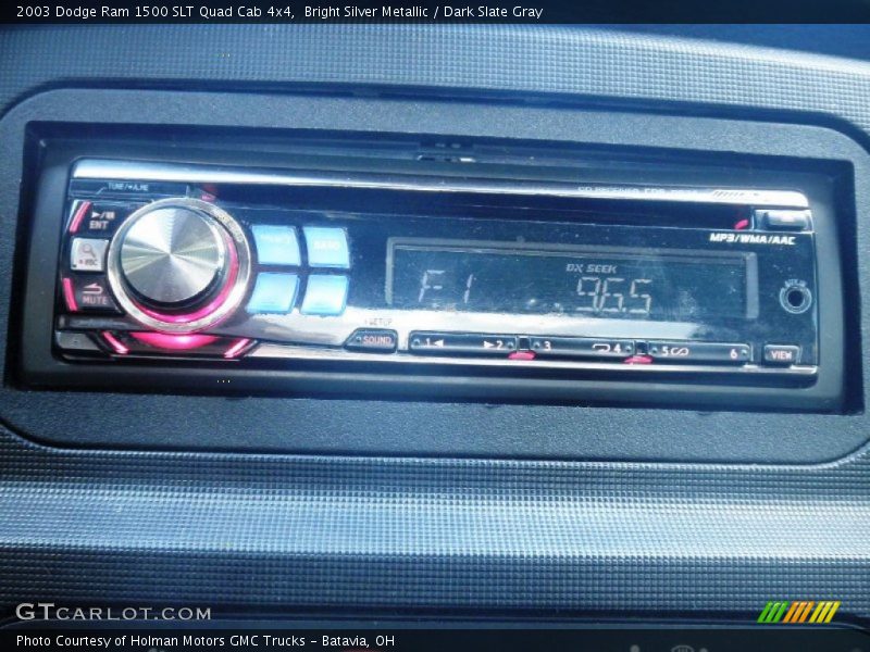 Bright Silver Metallic / Dark Slate Gray 2003 Dodge Ram 1500 SLT Quad Cab 4x4