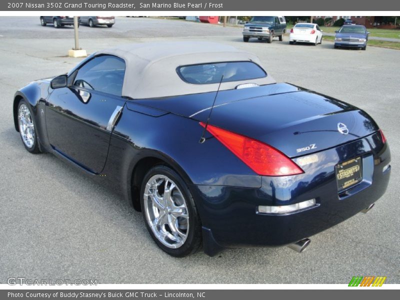 San Marino Blue Pearl / Frost 2007 Nissan 350Z Grand Touring Roadster