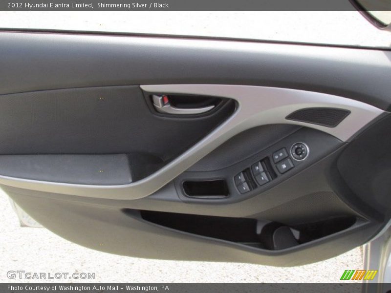 Shimmering Silver / Black 2012 Hyundai Elantra Limited