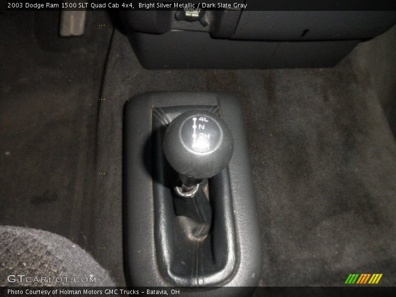 Bright Silver Metallic / Dark Slate Gray 2003 Dodge Ram 1500 SLT Quad Cab 4x4