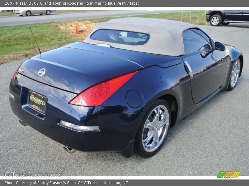 San Marino Blue Pearl / Frost 2007 Nissan 350Z Grand Touring Roadster