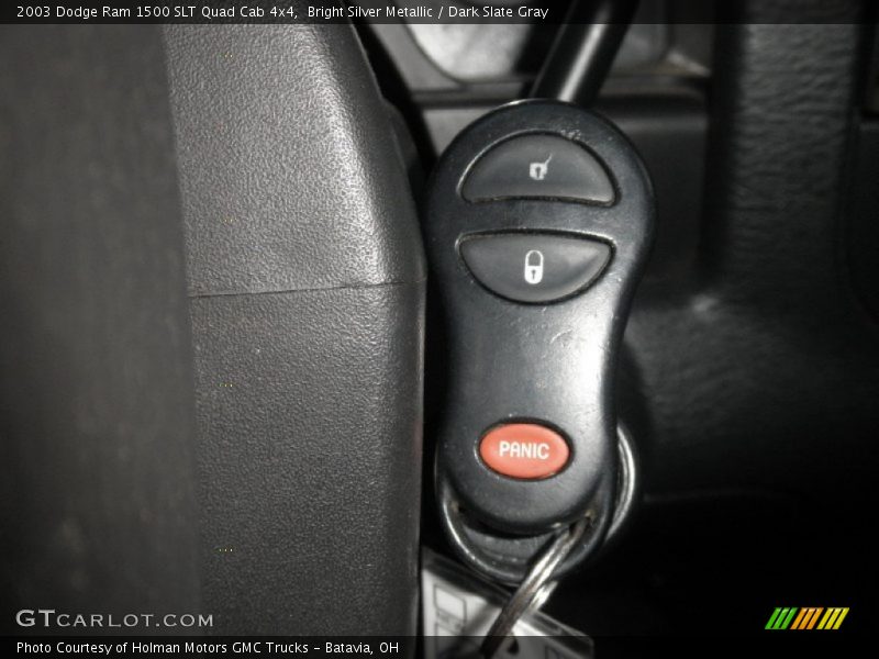 Bright Silver Metallic / Dark Slate Gray 2003 Dodge Ram 1500 SLT Quad Cab 4x4