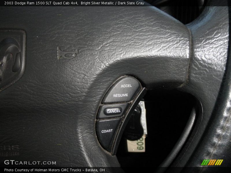 Bright Silver Metallic / Dark Slate Gray 2003 Dodge Ram 1500 SLT Quad Cab 4x4