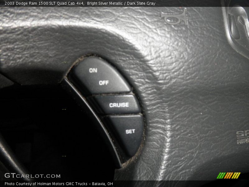 Bright Silver Metallic / Dark Slate Gray 2003 Dodge Ram 1500 SLT Quad Cab 4x4