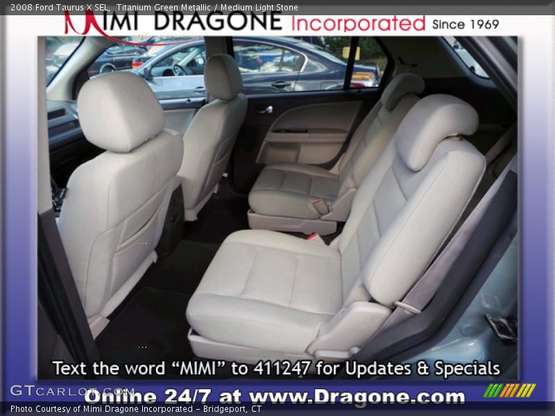 Titanium Green Metallic / Medium Light Stone 2008 Ford Taurus X SEL
