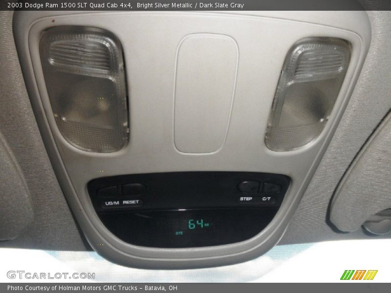 Bright Silver Metallic / Dark Slate Gray 2003 Dodge Ram 1500 SLT Quad Cab 4x4
