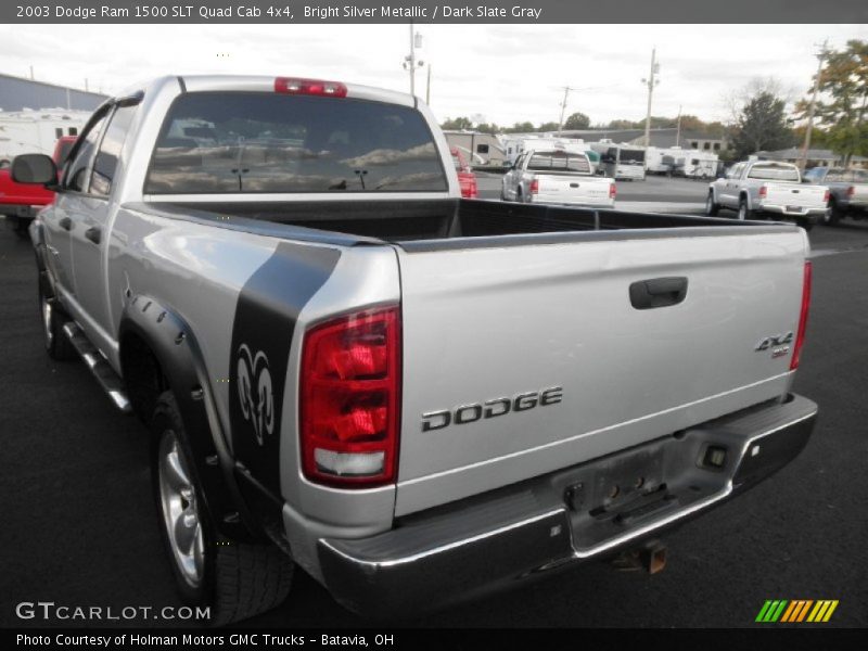 Bright Silver Metallic / Dark Slate Gray 2003 Dodge Ram 1500 SLT Quad Cab 4x4