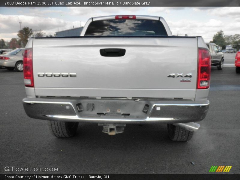 Bright Silver Metallic / Dark Slate Gray 2003 Dodge Ram 1500 SLT Quad Cab 4x4