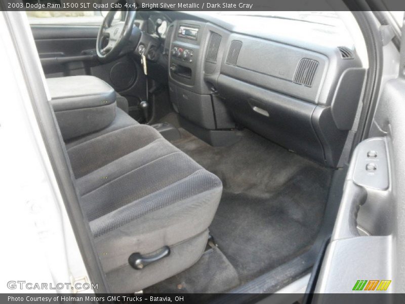 Bright Silver Metallic / Dark Slate Gray 2003 Dodge Ram 1500 SLT Quad Cab 4x4