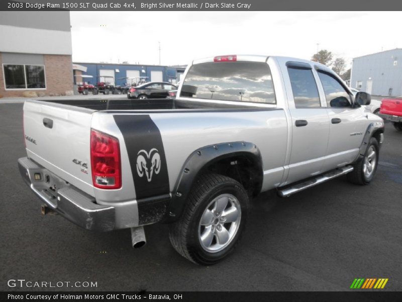 Bright Silver Metallic / Dark Slate Gray 2003 Dodge Ram 1500 SLT Quad Cab 4x4