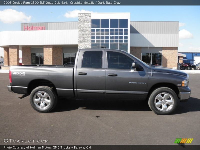 Graphite Metallic / Dark Slate Gray 2003 Dodge Ram 1500 SLT Quad Cab 4x4