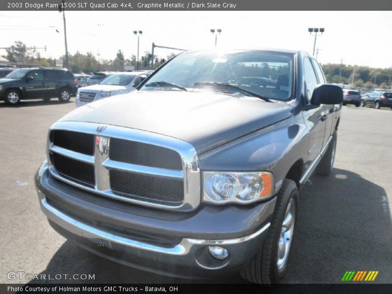 Graphite Metallic / Dark Slate Gray 2003 Dodge Ram 1500 SLT Quad Cab 4x4
