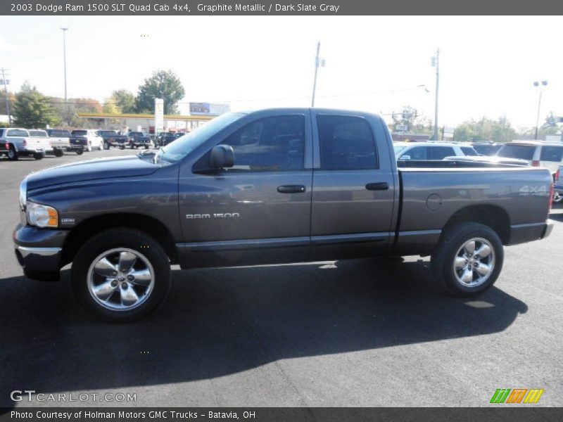 Graphite Metallic / Dark Slate Gray 2003 Dodge Ram 1500 SLT Quad Cab 4x4