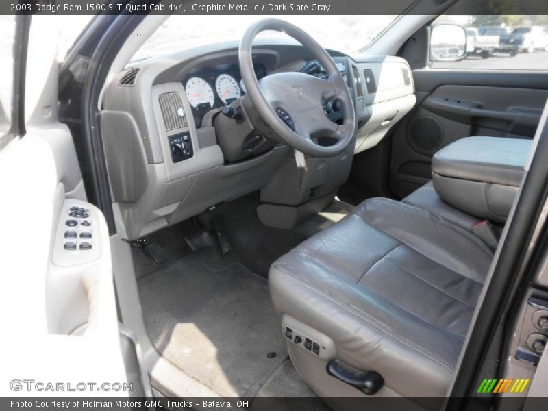Graphite Metallic / Dark Slate Gray 2003 Dodge Ram 1500 SLT Quad Cab 4x4