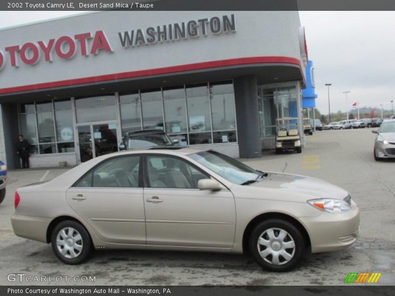 Desert Sand Mica / Taupe 2002 Toyota Camry LE