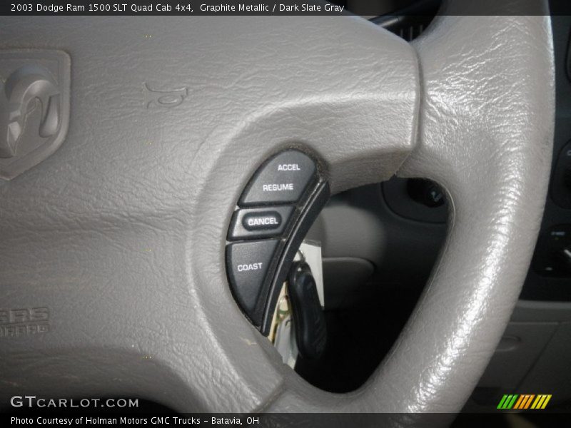 Graphite Metallic / Dark Slate Gray 2003 Dodge Ram 1500 SLT Quad Cab 4x4