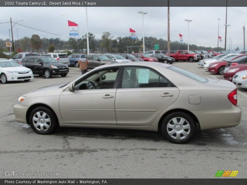 Desert Sand Mica / Taupe 2002 Toyota Camry LE