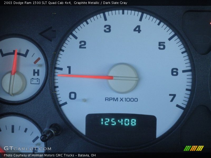 Graphite Metallic / Dark Slate Gray 2003 Dodge Ram 1500 SLT Quad Cab 4x4
