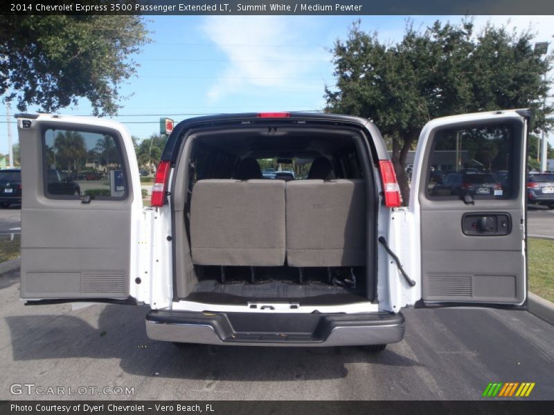 Summit White / Medium Pewter 2014 Chevrolet Express 3500 Passenger Extended LT