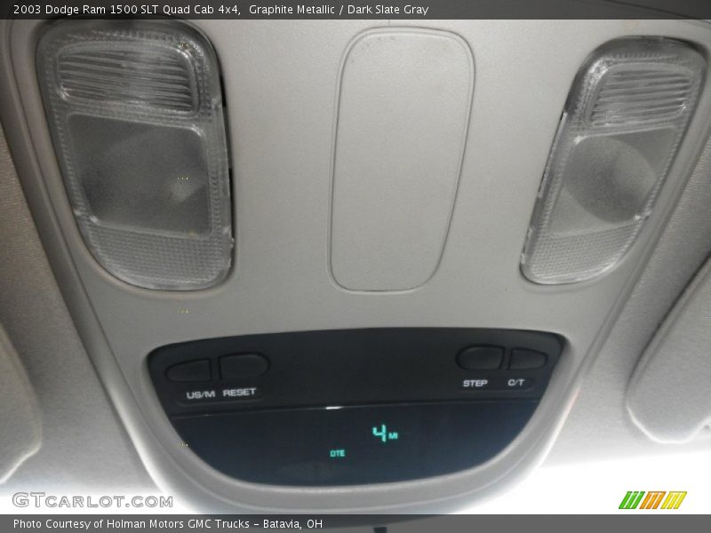Graphite Metallic / Dark Slate Gray 2003 Dodge Ram 1500 SLT Quad Cab 4x4