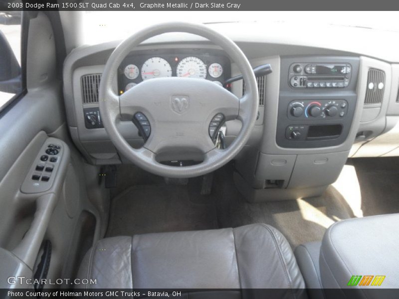 Graphite Metallic / Dark Slate Gray 2003 Dodge Ram 1500 SLT Quad Cab 4x4